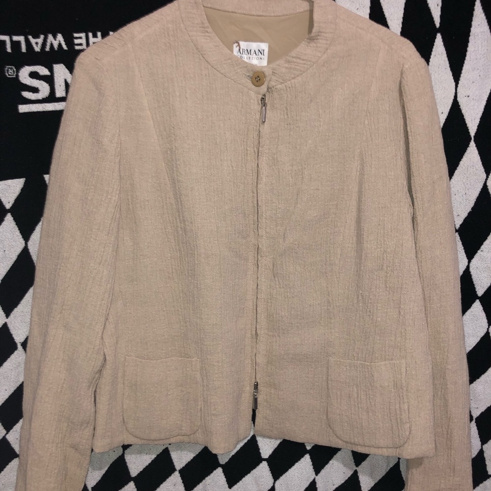 Beige Armani jacket